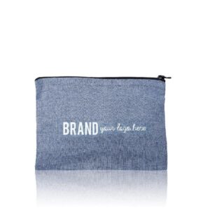 Necessaire 100% algodão reciclado 150g 21x14cm Personalizado